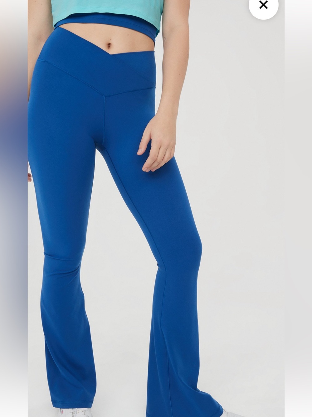 Aerie OFFLINE Real Me High Waisted Crossover Flare Leggings
